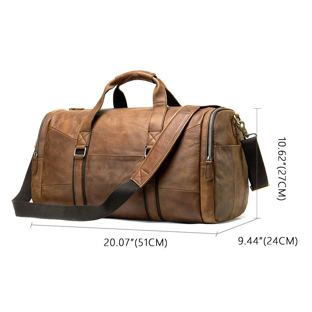 Genuine Leather Men's Business Travel Handbag